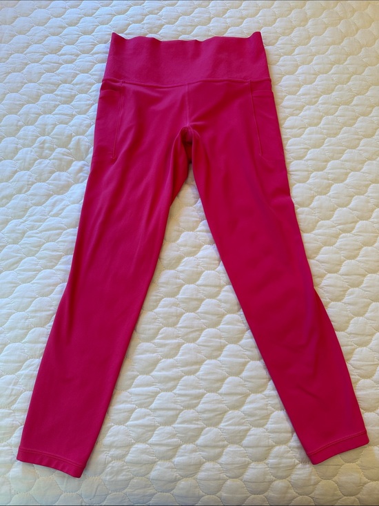 Athleta Pants - Athleta Bright Pink High-Waist Leggings